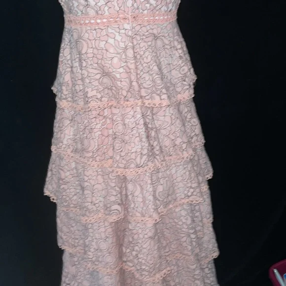 ❤️ LE Lined Maxi Dress measurements in pictures peach lace/wedding dress? - Picture 10 of 16